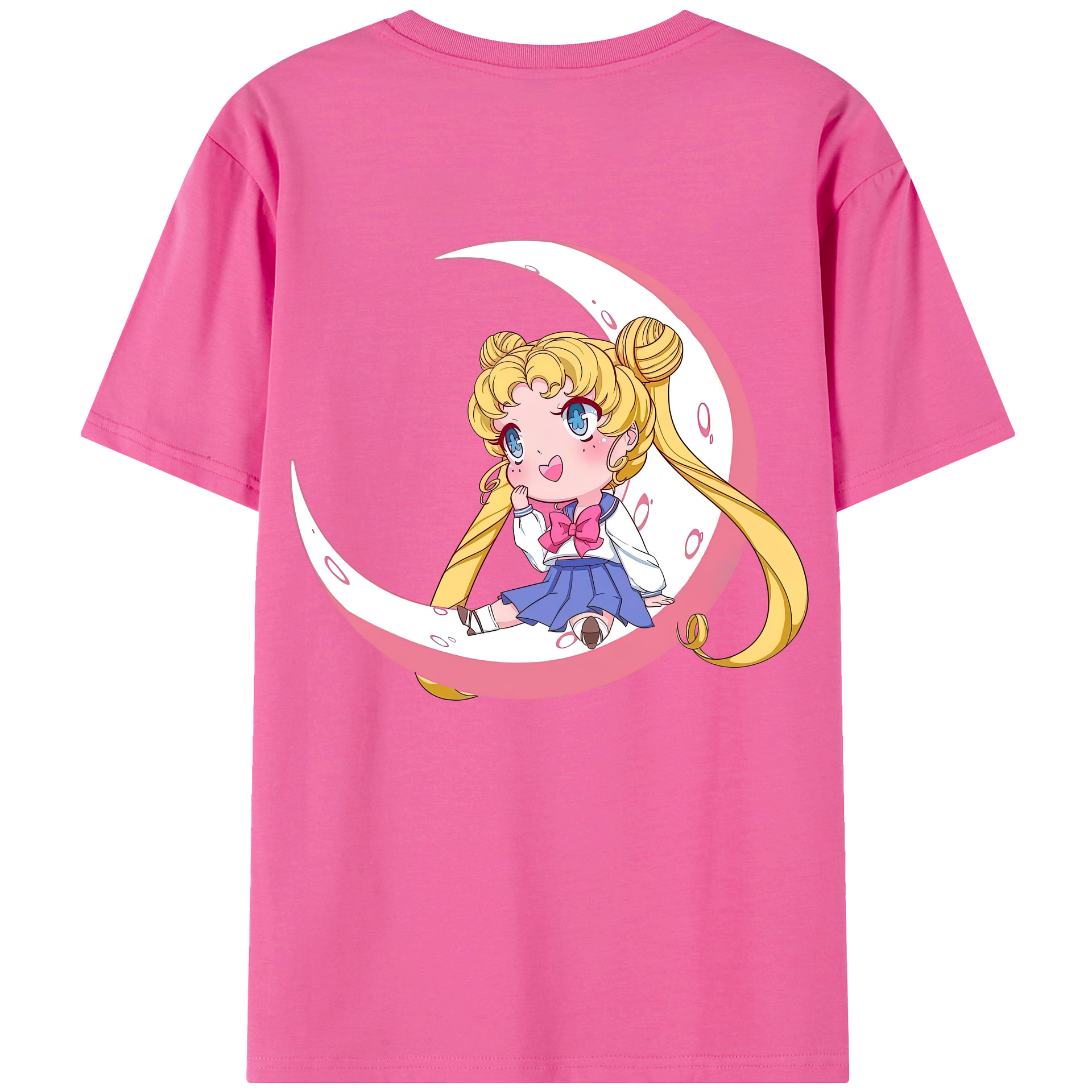 （画像用） 美少女戦士セーラームーン 愛野 美奈子 あいの みなこ Sailor Moon Aino Minako レディース半袖Tシャツ(バックプリント)